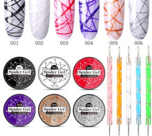 Load image into Gallery viewer, 6 Spider Gel Nail Polish With 5 Drawing Point Tools