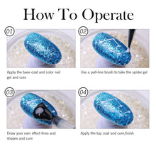 Load image into Gallery viewer, 6 Spider Gel Nail Polish With 5 Drawing Point Tools