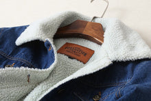 Load image into Gallery viewer, Lamb Wool Denim Jacket
