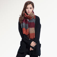 Load image into Gallery viewer, Large Striped Soft Scarf Pashmina Shawl
