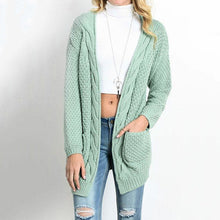 Load image into Gallery viewer, Knitted Long Cardigan With Pockets
