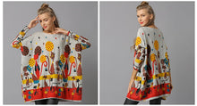 Load image into Gallery viewer, Cat Print Knitted Casual Pullover Sweater
