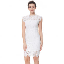 Load image into Gallery viewer, Elegant Sleeveless Floral Lace Dress
