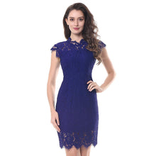 Load image into Gallery viewer, Elegant Sleeveless Floral Lace Dress
