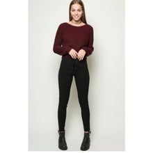 Load image into Gallery viewer, Long Sleeve Casual Crop Sweater
