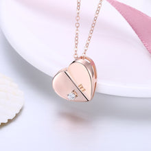 Load image into Gallery viewer, S925 Silver Necklace Fashion Heart Pendant Necklace Rose Gold Heart Pendant Necklace
