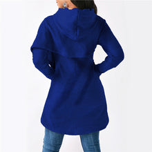 Load image into Gallery viewer, Hooded Long Sleeve Casual Asymmetric Sweatshirt
