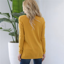 Load image into Gallery viewer, V-Neck Long Sleeve Knitted Pullover
