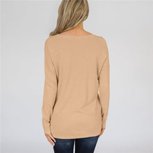 Load image into Gallery viewer, V-Neck Long Sleeve Knitted Pullover
