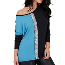 Load image into Gallery viewer, Sequin Elegant Long Sleeve Blouse
