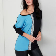 Load image into Gallery viewer, Sequin Elegant Long Sleeve Blouse
