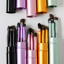 Load image into Gallery viewer, 5 Pieces Travel Portable Mini Eye Makeup Professional Brushes Set
