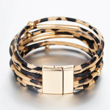 Load image into Gallery viewer, Leopard Leather Bracelet
